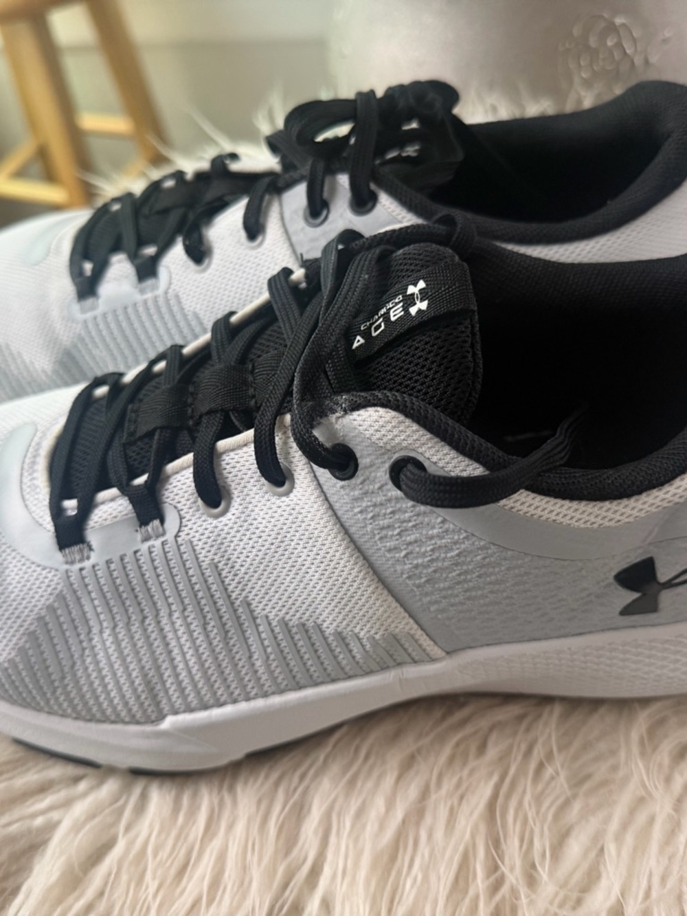 Under Armour Men's Black and White Training Shoes
